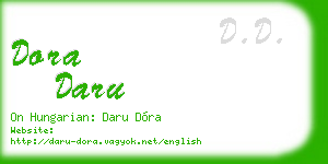 dora daru business card