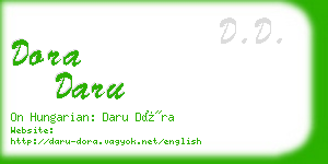 dora daru business card